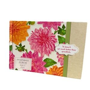 Vintage Hallmark  EDY2000 Photo Album Scrapbook Summer Bloom Floral‎ -Grandkids